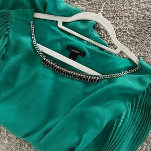 Green blouse